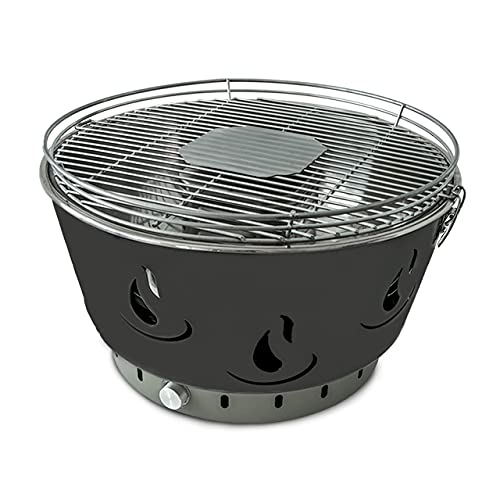 ACTIVA Barbacoa de mesa XL Airbroil Junior negro, parrilla de carbón vegetal con ventilación activa