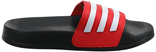 adidas Adilette Shower, Slide Sandal, Core Black/Cloud White/Vivid Red, 28 EU