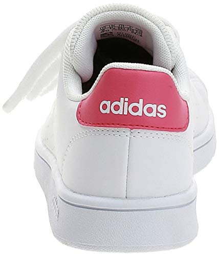 adidas Advantage C, Sneaker, Cloud White/Real Pink/Cloud White, 29 EU
