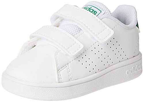 adidas Advantage I, Sneaker Unisex niños, Footwear White/Green/Grey, 27 EU