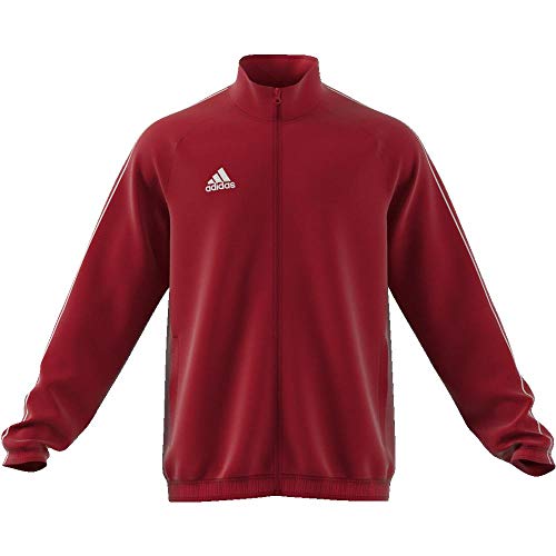 Adidas CORE18 PRE JKT Chaqueta de Deporte, Hombre, Rojo (Rojo/Blanco), XL