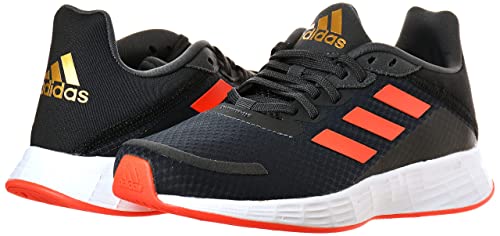 adidas Duramo SL, Road Running Shoe, Grey/Solar Red/Carbon, 35 EU