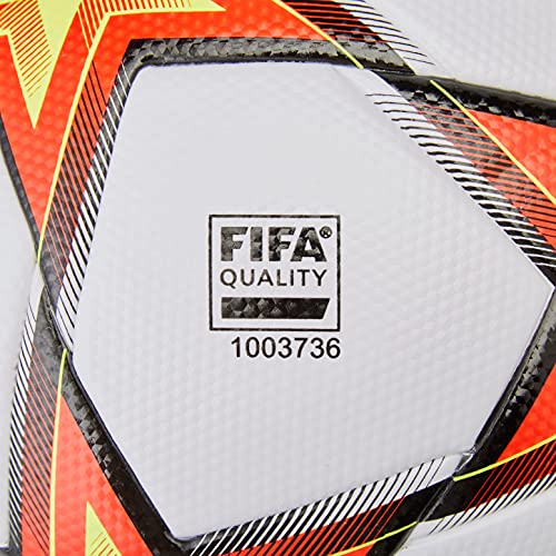 Adidas GT7788 FIN21 LGE Recreational Soccer Ball Unisex-Adult White/Solar Red/Solar Yellow/Black 4