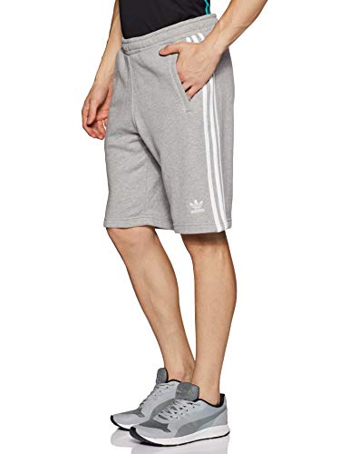 adidas Originals 3-Stripe Sht H Pantalones Cortos de Deporte, Hombre, Gris (Medium Grey Heather), XL