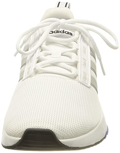 adidas Racer TR21, Road Running Shoe Hombre, Cloud White/Grey/Solar Red, 40 2/3 EU
