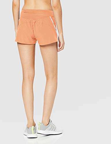 adidas Saturday Short Pantalón Corto, Mujer, Naranja (Chalk Coral s18), L 3"