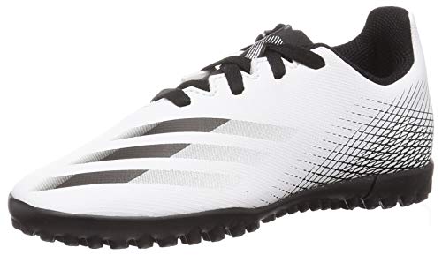 adidas X GHOSTED.4 TF J, Zapatillas de fútbol, FTWBLA/NEGBÁS/Plamet, 38 EU