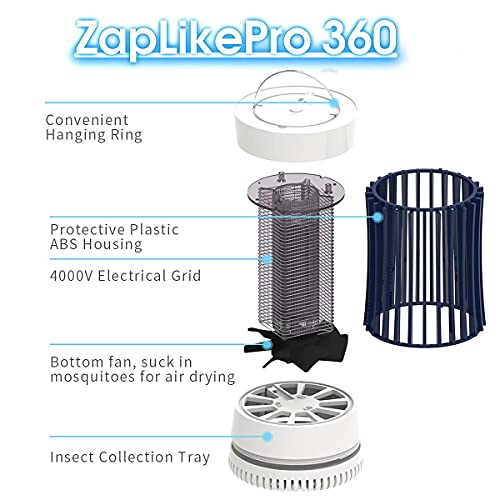 AICase Lámpara electrónica Recargable antimosquitos para Viajes de Verano, Camping, Patio, casa y jardín