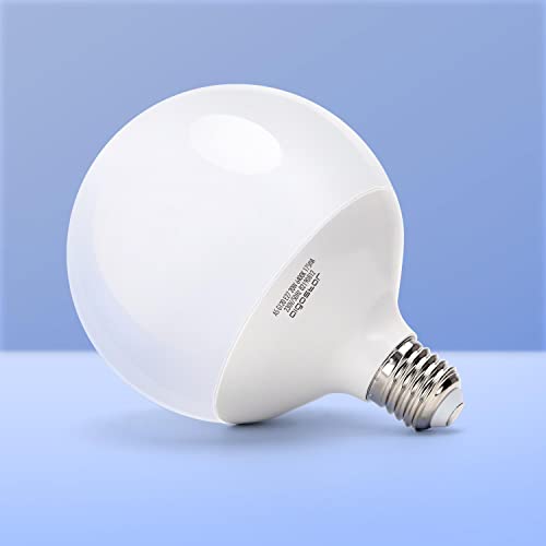 Aigostar - Bombillas LED E27 G120 Globo 20W Equivalente a 110W, Luz Fría 6500K, 1700 Lumen, CRI> 80, Ahorro de Energía, No Regulable, 3 Unidades