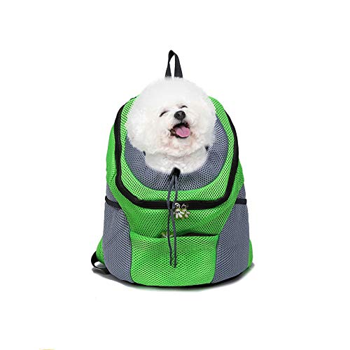 AISENPARTS Pet Puppy Dog Cat Carrier Mochila Travel Tote Doble Bandolera Mesh Sling Carry Pack