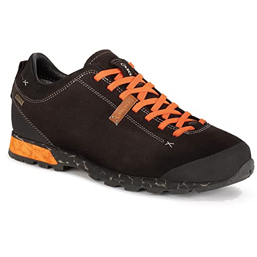 AKU Bellamont III Suede GTX, Zapatos para Senderismo Hombre, Anthracite/Orange, 44 EU
