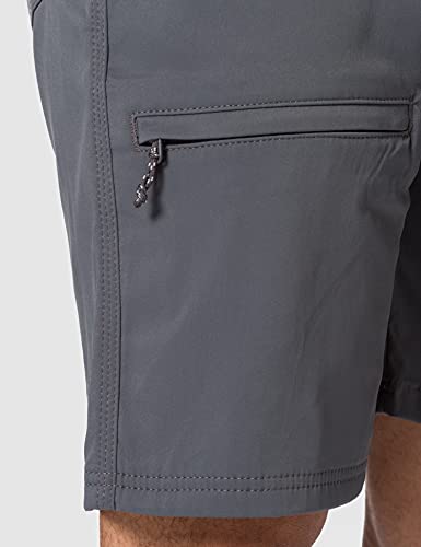 All Terrain Gear by Wrangler 8 Pocket Belted Short Pantalones cortos de senderismo, Iron Gate, 33 para Hombre
