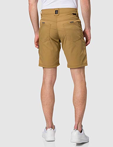 All Terrain Gear by Wrangler 8 Pocket Belted Short Pantalones cortos de senderismo para Hombre, Beige, 34