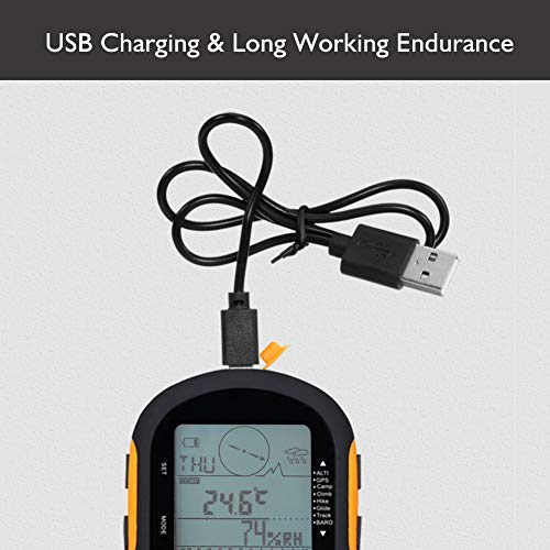 Altímetro Digital, FR510 Multifunción de Mano USB Recargable GPS Beidou Posicionamiento Sistema Dual Altímetro electrónico Digital Barómetro