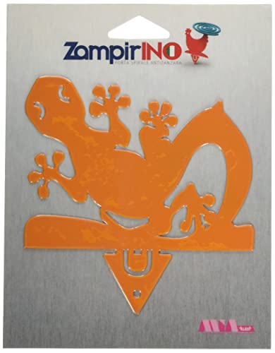 Alubox Zampirino - Porta Espiral antimosquitos para Plantar geco, Naranja, 0,05 x 12 x 13 cm