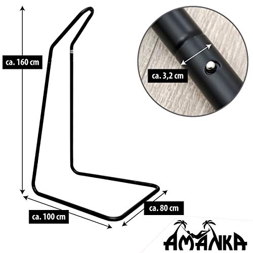 AMANKA HSG-150-12769 Colgante telesilla Frame cátedra de Negro - l/b/h: Aprox 100x60x170 cm - Capacidad : 50 kg