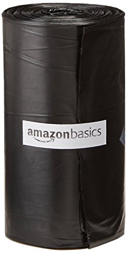 Amazon Basics - Bolsas para excrementos de perro con dispensador y clip para correa (600 bolsas)