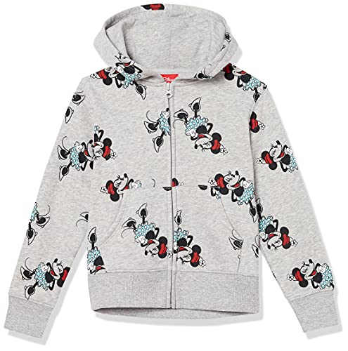 Amazon Essentials Fleece Zip-Up Hoodie Sweatshirts Sudadera, Iconos De Minnie, 9-10 años