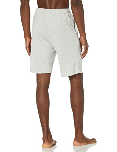 Amazon Essentials - Pantalón corto de pijama para hombre, Gris (Light Gray Heather Lig), US L (EU L)