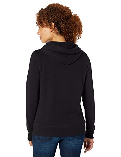 Amazon Essentials – Sudadera de tejido de rizo francés con capucha y forro polar para mujer, Negro (Black), US S (EU S - M)