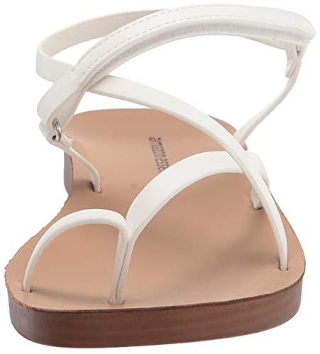 Amazon Essentials Women's Strappy Footbed Sandal Sandals, Blanco, 38 EU