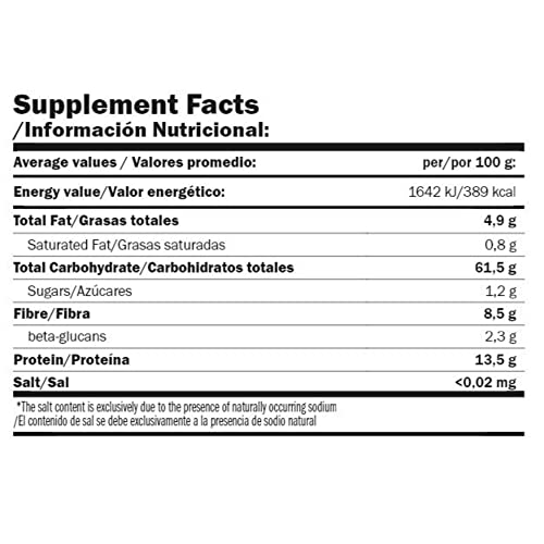 AMIX - Snack Saludable - OatFlakes en Formato de 1 kilo - Gran Aporte de Energía de Liberación Lenta - Contenido Apto para Celíacos - Fuente de Fibra y Carbohidratos
