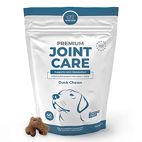 Anicare Premium Joint Care: Masticables Altamente concentrados para Perros Que rechazan Las Pastillas para Las articulaciones. con glucosamina, condroitina, MSM y mejillón de Nueva Zelanda