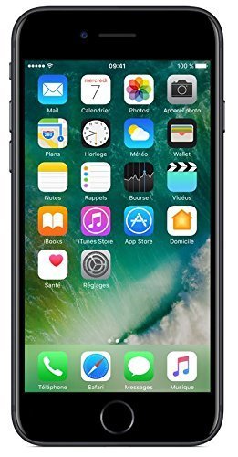 Apple iPhone 7 SIM-Free Smartphone Jet Black 128GB (Renewed)