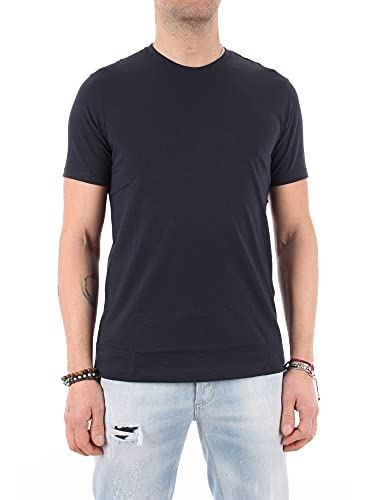 Armani Exchange Pima Small Logo Camiseta, Azul (Navy 1510), X-Large para Hombre