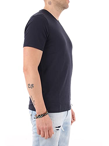 Armani Exchange Pima Small Logo Camiseta, Azul (Navy 1510), X-Large para Hombre