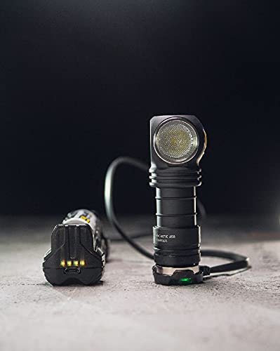 Armytek Wizard C1 Pro - Linterna frontal LED (1000 lúmenes, magnética, USB recargable, batería de iones de litio, incluye batería)