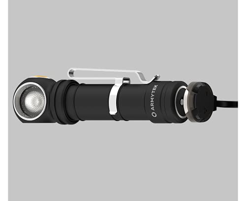 Armytek Wizard C2 Pro Max XHP70.2 - Linterna frontal LED recargable (4000 lúmenes, incluye cable de carga USB magnético Eco Sensa