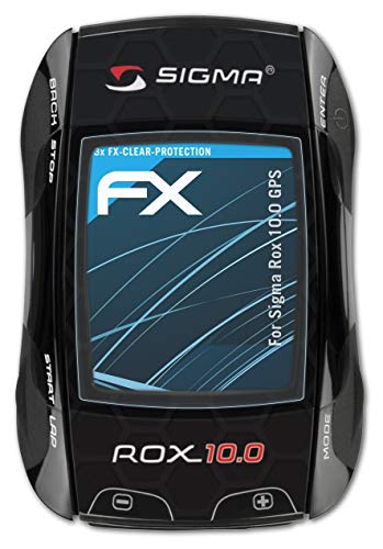 atFoliX Lámina Protectora de Pantalla Compatible con Sigma Rox 10.0 GPS Película Protectora, Ultra Transparente FX Lámina Protectora (3X)