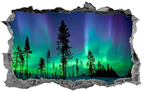 Auroras Boreales, Adhesivo, Arte De La Pared Pegatinas de pared - 3D - Poster Mural Artístico - 70x100CM