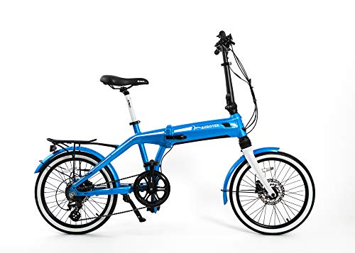 Aurotek Sintra Bicicleta Eléctrica (e-bike) Plegable/foldable de 20", Adultos Unisex, Ocean Blue