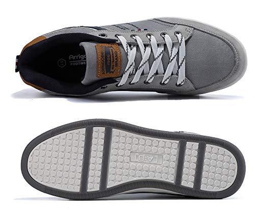 AX BOXING Zapatos Casual Sneakers Hombre Zapatillas Moda Ligero Deporte Gimnasio Running Tamaño 41-46 (D GrisL, Numeric_41)