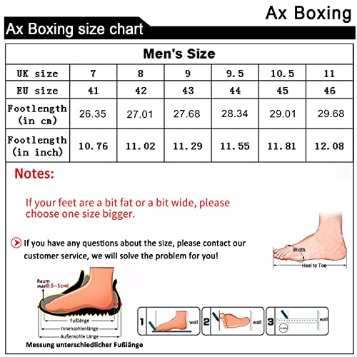 AX BOXING Zapatos Casual Sneakers Hombre Zapatillas Moda Ligero Deporte Gimnasio Running Tamaño 41-46 (D GrisL, Numeric_41)