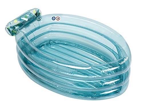 Babymoov Bañera hinchable y evolutiva con tumbona inflable y amovible integrada, color azul