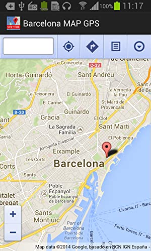 Barcelona Mapa y GPS