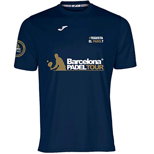 Barcelona Padel Tour | Camiseta Técnica de Manga Corta Te Gusta el pádel | Hombre | Estampación Especial de Pádel | Tacto Suave y Secado Rápido | Ropa Deportiva S