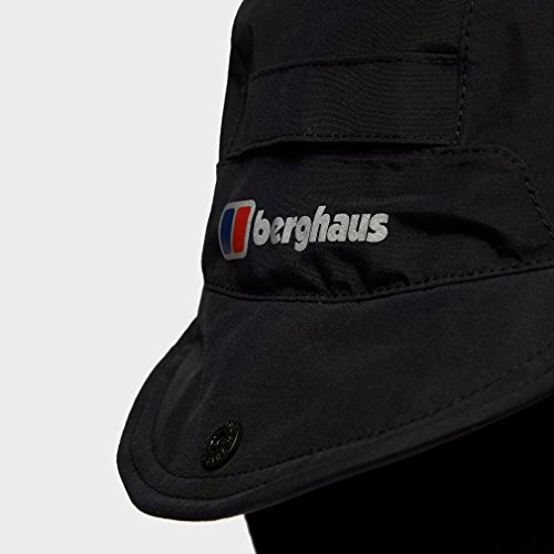 Berghaus Hydro Shell - Gorra con solapa impermeable para hombre, Sombrero, Unisex, color negro, tamaño L/XL