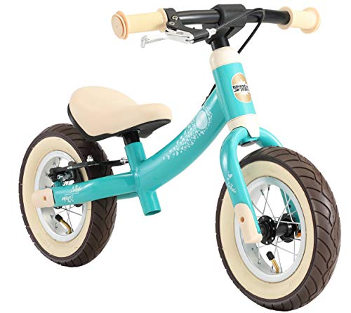 BIKESTAR 2-en-1 Bicicleta sin Pedales para niños y niñas 2-3 años | Bici con Ruedas de 10" Edición Sport | Turquesa