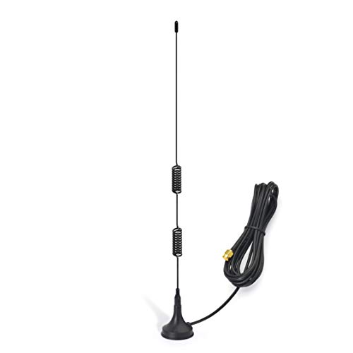 Bingfu VHF UHF de Doble Banda 136-174MHz 400-470MHz Radioaficionado Base Magnética Antena Macho SMA Compatible con YAESU VERTAX VX-3R VX-5R VX-6R VX-7R BaoFeng UV-3R Radio Bidireccional Walkie Talkie