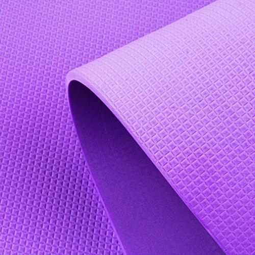 Binwwe Esterilla de Yoga Esterilla de Ejercicio Antideslizante Gruesa para Entrenamiento en el Hogar Gimnasio Fitness Deportes Almohadilla de Ejercicio (Purple, 173cmX60cmX0.6cm)