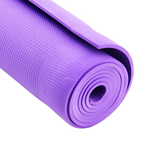 Binwwe Esterilla de Yoga Esterilla de Ejercicio Antideslizante Gruesa para Entrenamiento en el Hogar Gimnasio Fitness Deportes Almohadilla de Ejercicio (Purple, 173cmX60cmX0.6cm)