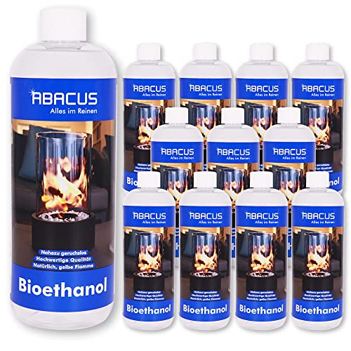 Bio Llama 12 x 1000 ml (7069) – Bio de alcohol combustible Alcohol Combustión Alcohol Combustión Spiritus Spiritus lámpara de combustible bio etanol para tischkamine – Abacus