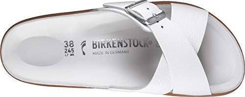Birkenstock Siena Premium White, Smooth Leather Bianco (BLANCO, numeric_38)