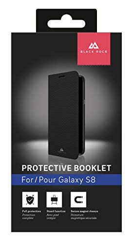 Black Rock Booklet Material Pure - Funda para Samsung Galaxy S8, Color Negro