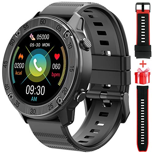 Blackview X5 Smartwatch Relojes Inteligentes Hombre, Reloj Inteligente con Pulsómetro, Cronómetros, Calorías, Monitor de Sueño, Impermeable IP68 Reloj Deportivo para Android iOS