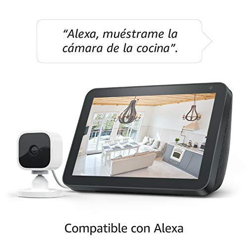 Blink Mini, cámara de seguridad inteligente, compacta, para interiores, con enchufe, resolución de vídeo HD 1080p, detección de movimiento y compatible con Alexa – 2 Cámaras
